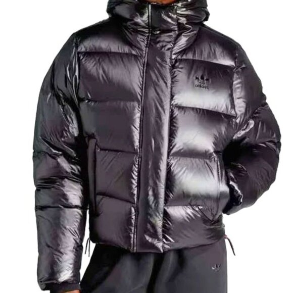 Adidas Women's Premium Puffer Jacket - Black | Recycled & Goose Down - Picture 2 of 3